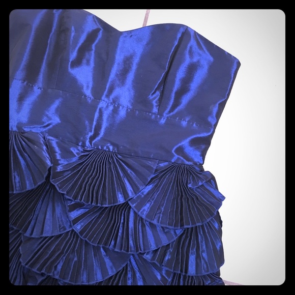 🖤💜FREE Shipping 💜🖤Metallic Blue dress - Picture 2 of 4